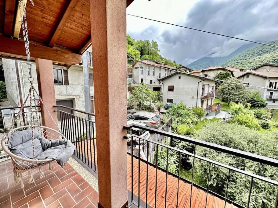 3Br Villetta Con Panoramica Sul Lago Nesso Exteriör bild